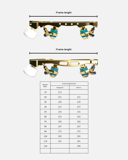 Vanguard Super Light Quad Plates w/Bearings and Wheels