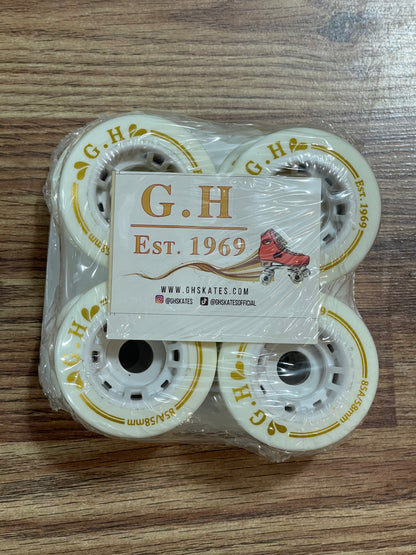 GH Skates High Rebound Pu Quad Roller Skates Wheels 85A-91A