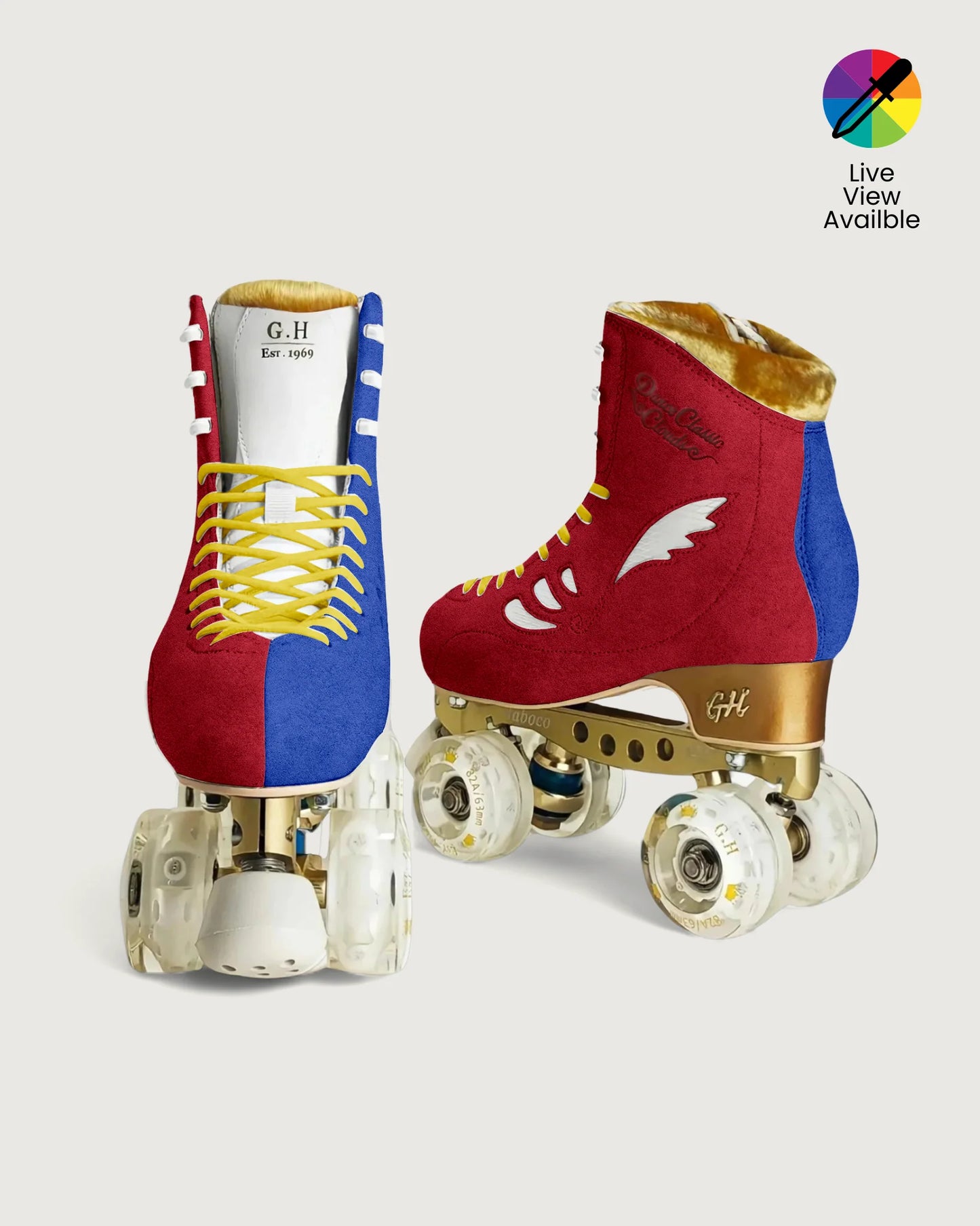 GH Dance Classic Clouds Quad Roller Skates Color Jam (Vanguard or Jaboco frame)