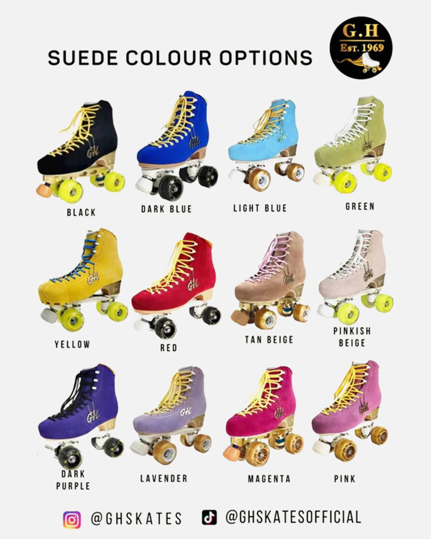 GH Dance Classic Clouds Quad Roller Skates (Vanguard or Jaboco frame)