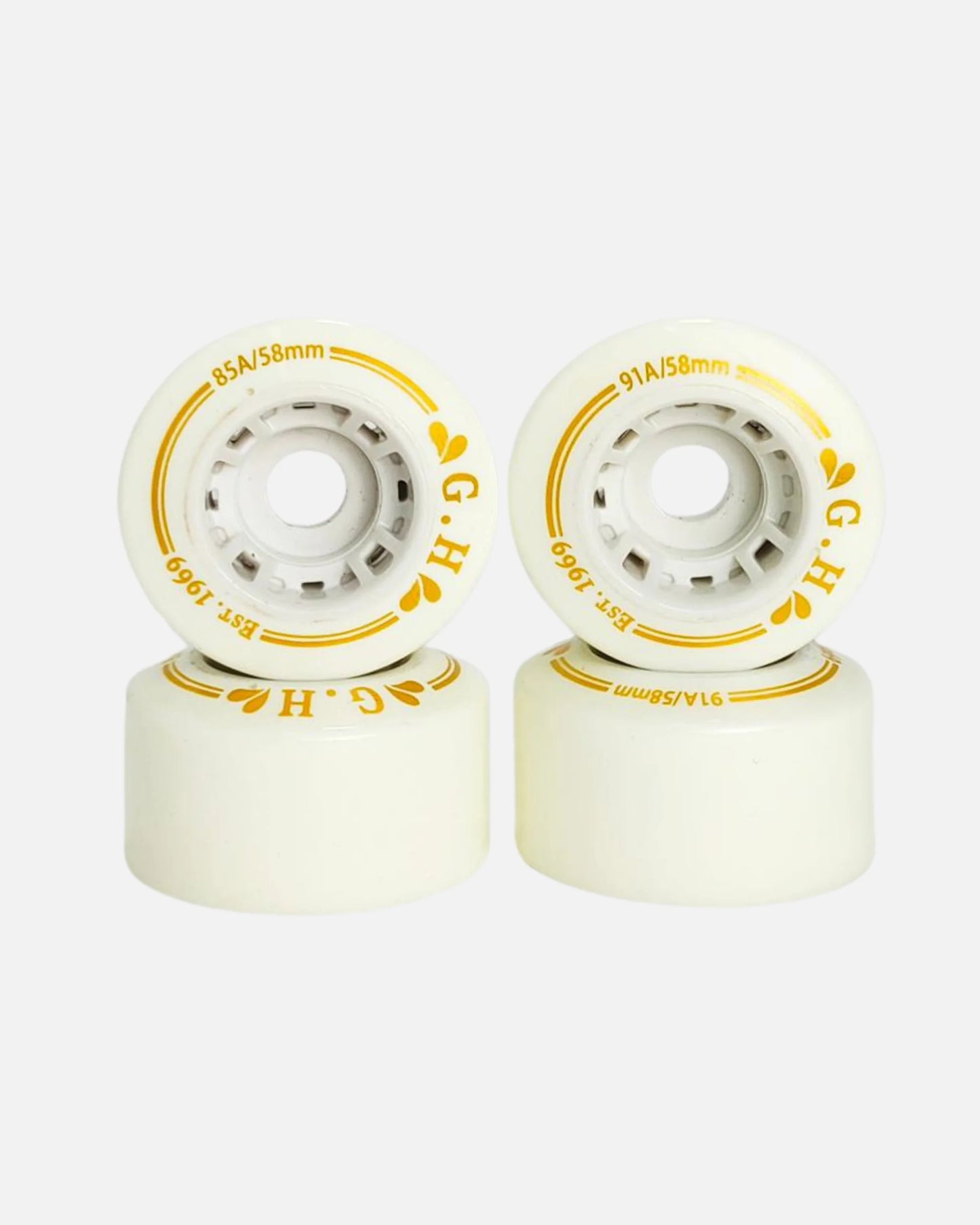 GH Skates High Rebound Pu Quad Roller Skates Wheels 85A-91A